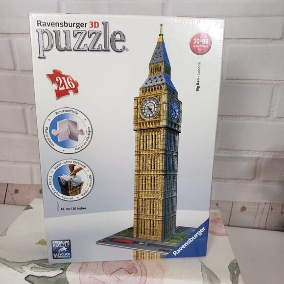 NEW Ravensburger 3D Big Ben Puzzle 216 pieces Sealed - Picture 1 of 7